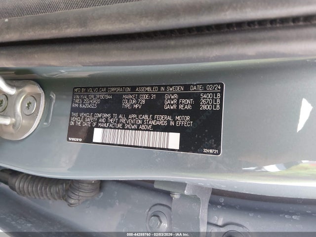 2024 VOLVO XC60 YV4L12RL2R1901944 Photo 8