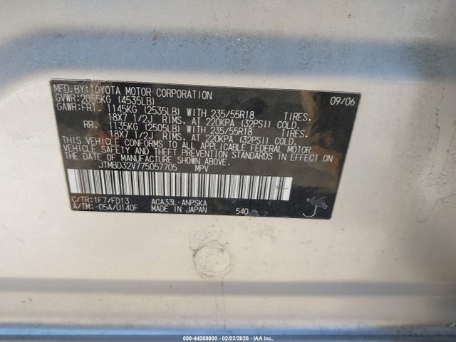 2007 TOYOTA RAV4 JTMBD32V775057705 Photo 8