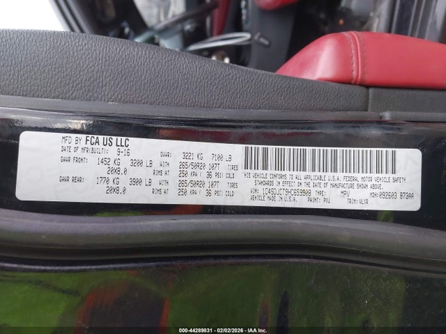 Dodge Durango R/t Awd 2017 1C4SDJCT9HC659908 Image 9