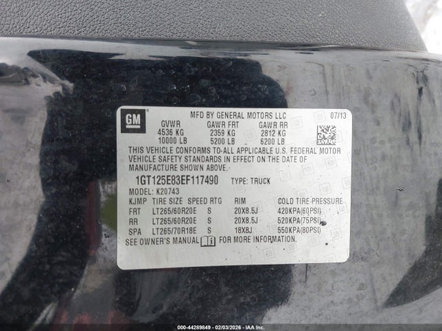 Продажа на аукционе авто 2014 Gmc Sierra 2500hd Denali, vin: 1GT125E83EF117490, номер лота: 44289849