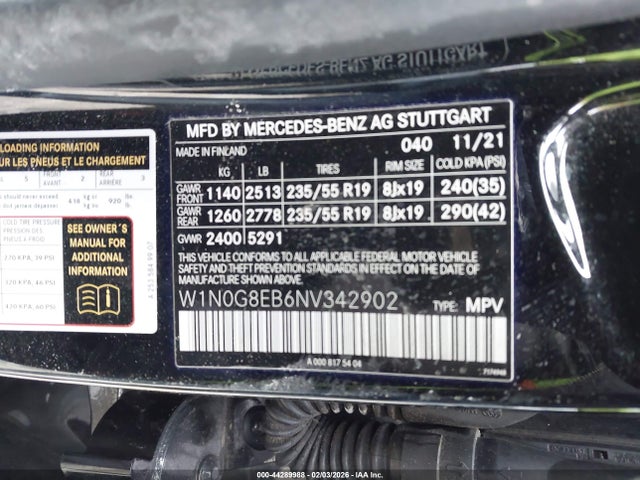 2022 MERCEDES-BENZ GLC 300 W1N0G8EB6NV342902 Photo 8