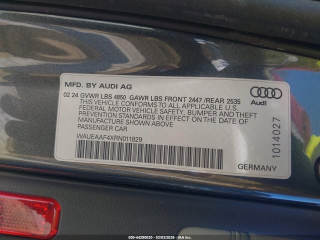 2024 AUDI A4 WAUEAAF4XRN011829 Photo 8