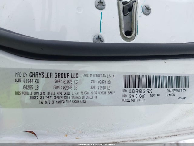 2015 DODGE DART 1C3CDFBB8FD237635 Photo 8