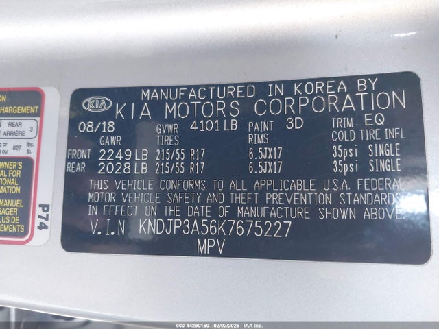 Aukcja sprzedaży 2019 Kia Soul +, vin: KNDJP3A56K7675227, numer aukcji: 44290150