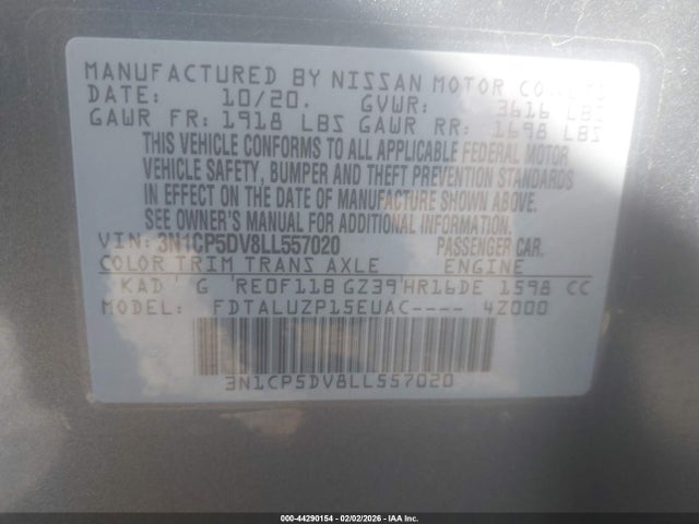 2020 NISSAN KICKS 3N1CP5DV8LL557020 Photo 8