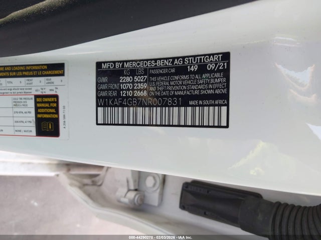 2022 MERCEDES-BENZ C 300 W1KAF4GB7NR007831 Photo 8