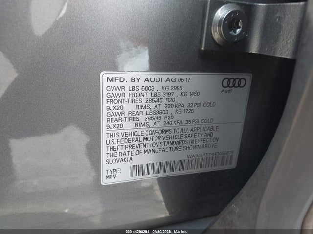 2017 AUDI Q7 WA1VAAF73HD058678 Photo 8