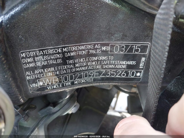 2015 BMW S 1000 WB10D2109FZ352610 Photo 9