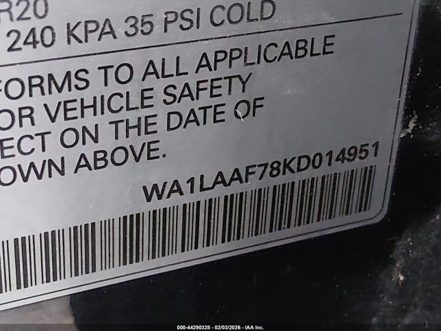 2019 AUDI Q7 WA1LAAF78KD014951 Photo 8