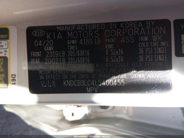 2020 KIA NIRO KNDCB3LC4L5400455 Photo 8