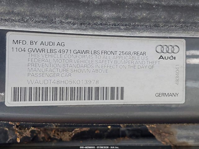 2005 AUDI A4 WAUDT48H05K013978 Photo 8