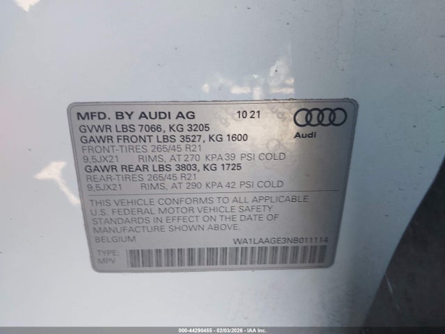 2022 AUDI E-TRON WA1LAAGE3NB011114 Photo 8