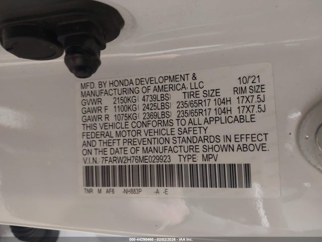 7FARW2H76ME029923 Honda Cr-v Awd Special Edition
