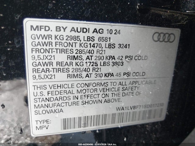 2025 AUDI Q7 WA1LVBF71SD017233 Photo 8