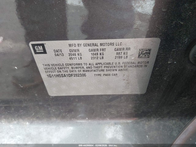 2013 CHEVROLET MALIBU 1G11H5SA1DF282306 Photo 8