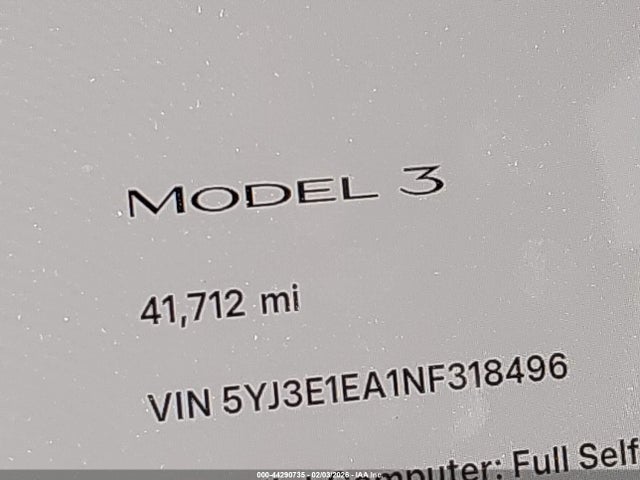 2022 TESLA MODEL 3 5YJ3E1EA1NF318496 Photo 6