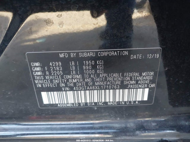4S3GTAA6XL1710763 Subaru Impreza 5-door