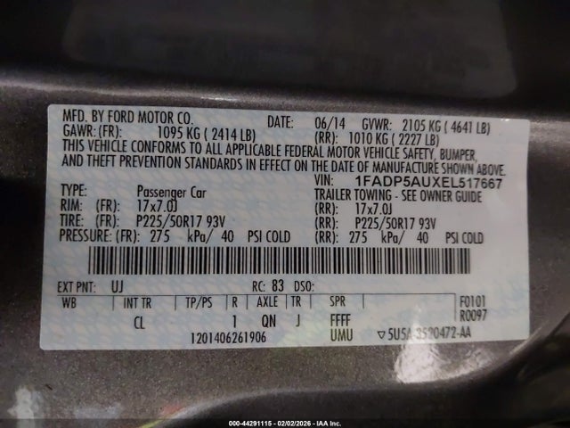 1FADP5AUXEL517667 Ford C-max Hybrid Se