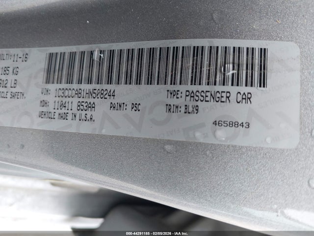 Aukcja sprzedaży 2017 Chrysler 200 Limited Platinum, vin: 1C3CCCAB1HN508244, numer aukcji: 44291185