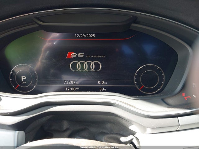 2018 Audi S5 3.0t Premium Plus მანქანა იყიდება აუქციონზე, vin: WAUC4CF57JA007297, აუქციონის ნომერი: 44291282