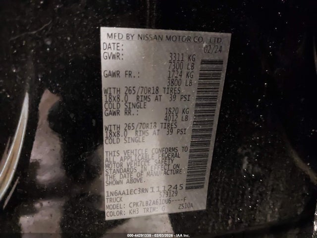 2024 NISSAN TITAN 1N6AA1EC3RN111245 Photo 8