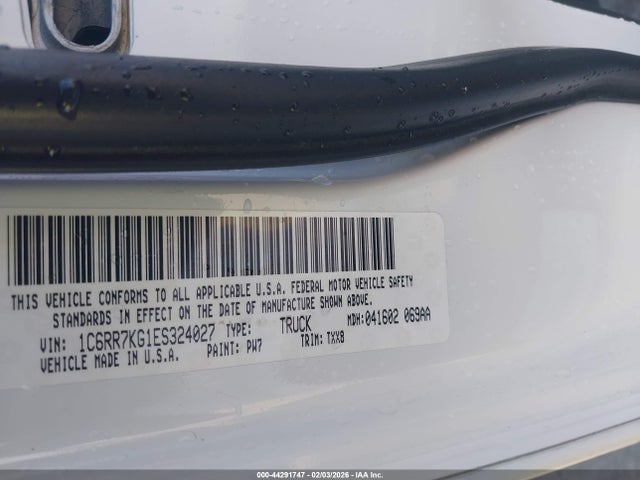 Продаж на аукціоні авто 2014 Ram 1500 Tradesman, vin: 1C6RR7KG1ES324027, номер лоту: 44291747