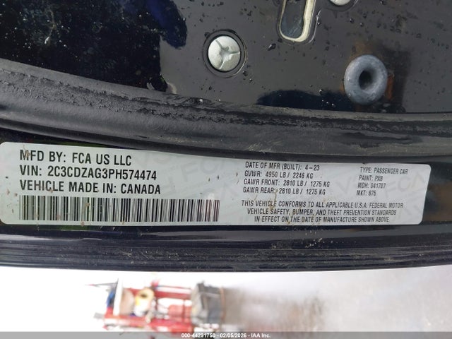 2023 DODGE CHALLENGER 2C3CDZAG3PH574474 Photo 8