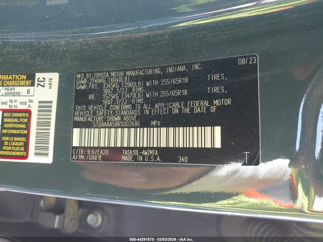Toyota Grand Highlander Xle 2024 5TDAAAA58RS002686 Image 9