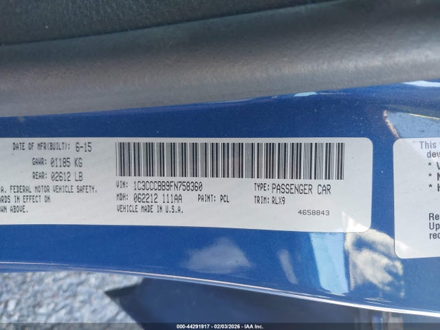 2015 CHRYSLER 200 1C3CCCBB9FN758360 Photo 8