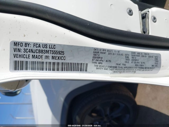 Jeep Compass Altitude Fwd 2021 3C4NJCBB3MT555925 Image 9