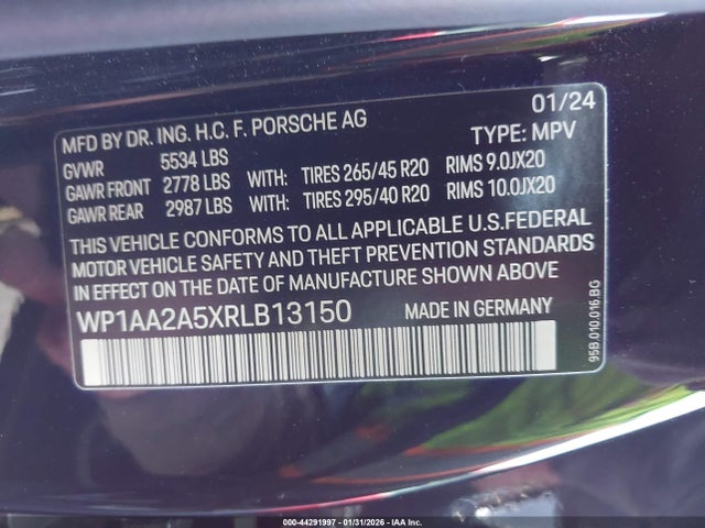 2024 PORSCHE MACAN WP1AA2A5XRLB13150 Photo 8