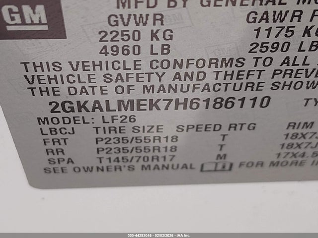 2GKALMEK7H6186110 GMC Terrain Sle-1