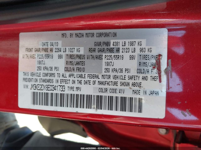 Mazda Cx-5 Grand Touring 2014 JM3KE2DY8E0341733 Image 9