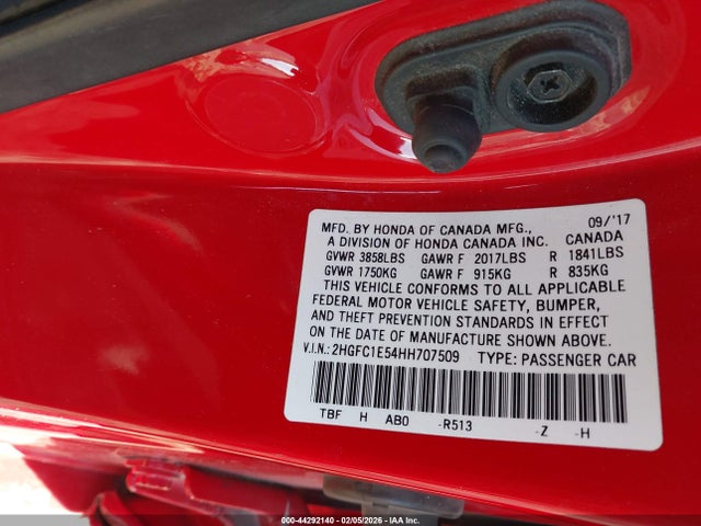 2HGFC1E54HH707509 Honda CIVIC SI