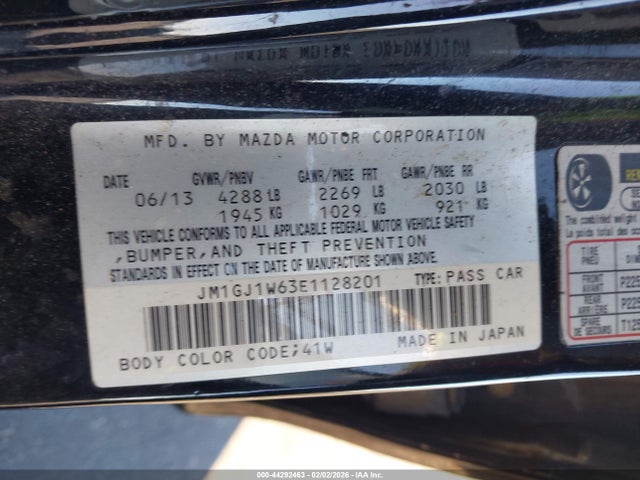 Продаж на аукціоні авто 2014 Mazda Mazda6, vin: JM1GJ1W63E1128201, номер лоту: 44292463
