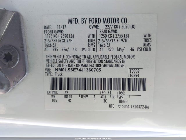 Ford Transit Connect Xl 2018 NM0LS6E74J1360705 Image 9
