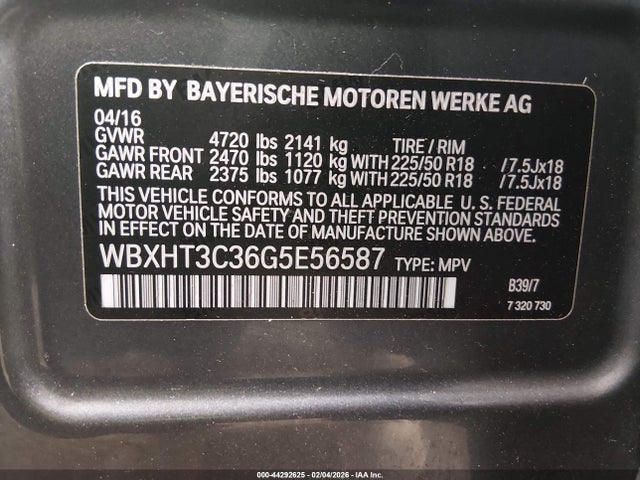 2016 BMW X1 WBXHT3C36G5E56587 Photo 8