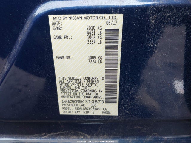 Nissan LEAF S 2017 1N4BZ0CP8HC310873 Image 9