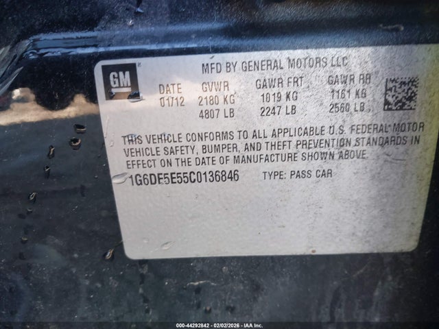 2012 CADILLAC CTS 1G6DE5E55C0136846 Photo 8