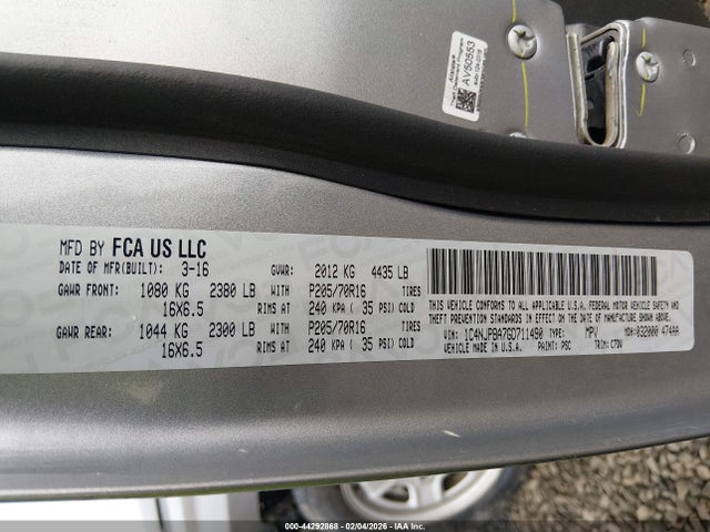 1C4NJPBA7GD711490 Jeep Patriot Sport