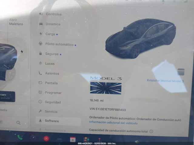 2024 TESLA MODEL 3 5YJ3E1ET0RF881403 Photo 6