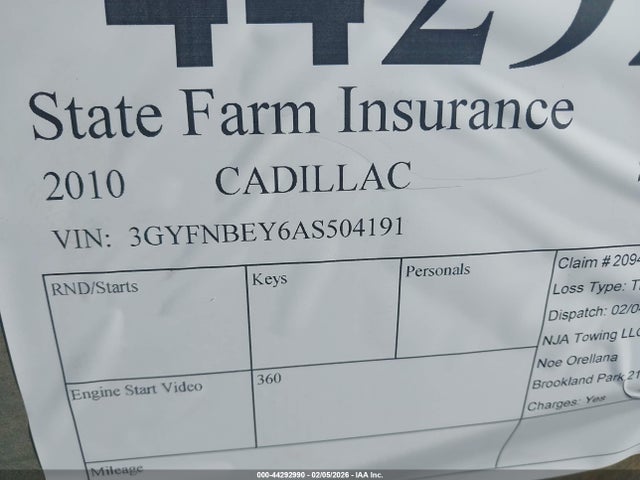 2010 CADILLAC SRX 3GYFNBEY6AS504191 Photo 8