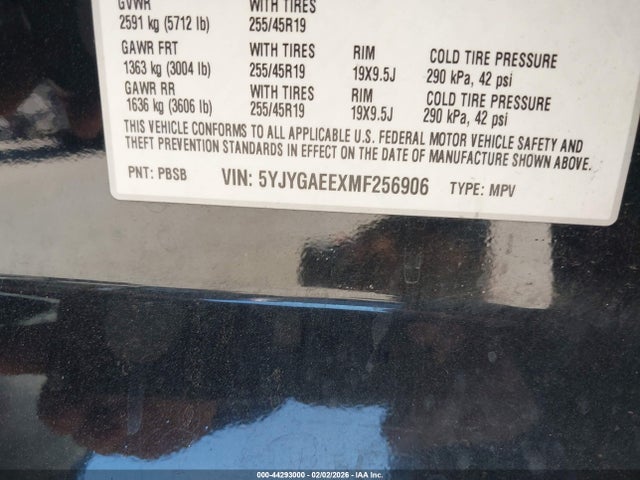 2021 TESLA MODEL Y 5YJYGAEEXMF256906 Photo 8