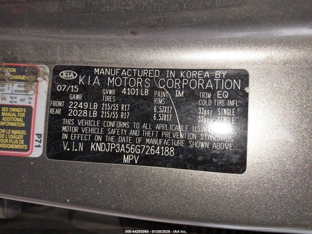2016 KIA SOUL KNDJP3A56G7264188 Photo 8