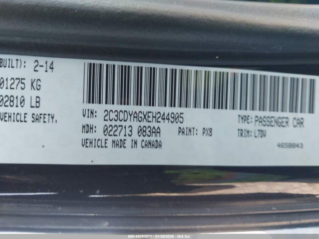 Dodge Challenger Sxt 2014 2C3CDYAGXEH244905 Image 9
