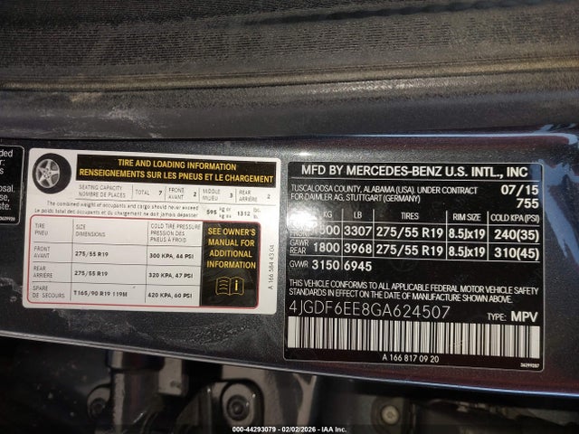 2016 MERCEDES-BENZ GL 450 4JGDF6EE8GA624507 Photo 8