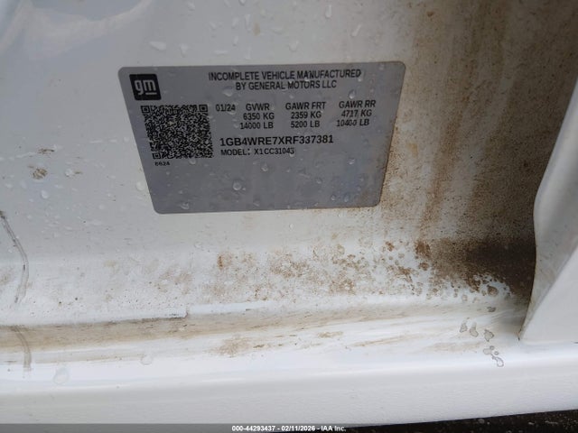 1GB4WRE7XRF337381 Chevrolet Silverado 3500hd Chassis Work Truck