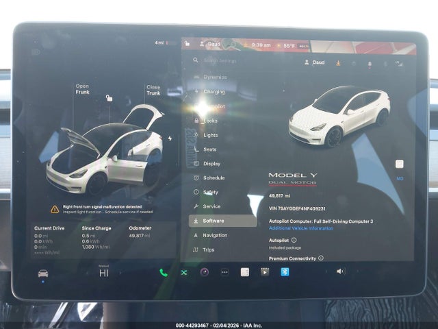 2022 TESLA MODEL Y 7SAYGDEF4NF409231 Photo 6