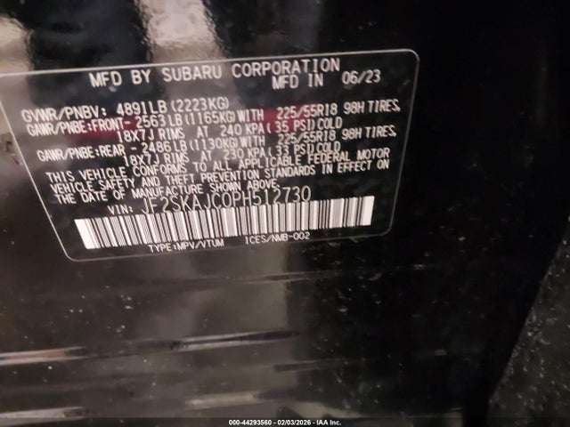 2023 SUBARU FORESTER JF2SKAJC0PH512730 Photo 8