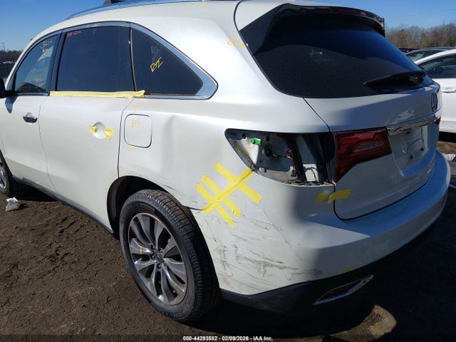 44293582 :رقم المزاد ، 5FRYD4H4XGB049867 vin ، 2016 Acura Mdx Technology   Acurawatch Plus Packages/technology Package مزاد بيع